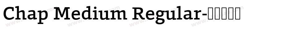Chap Medium Regular字体转换